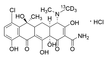 Chlortetracycline-13C,d3 hydrochloride
