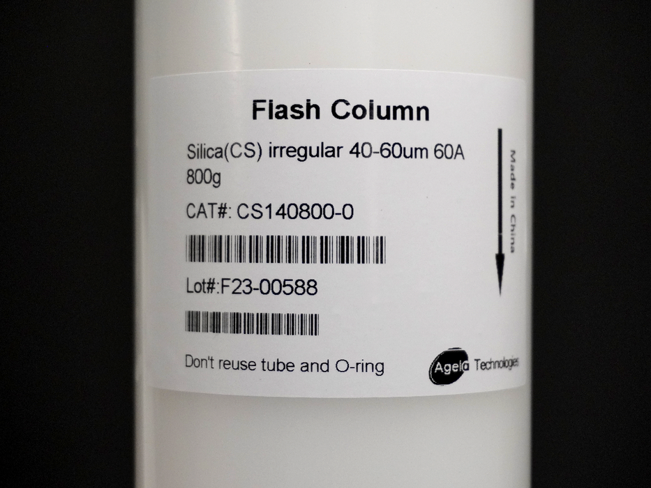 Flash Silica Column, Irregular Silica, 40-60μm, 60Å, 800g (1/Pk)
