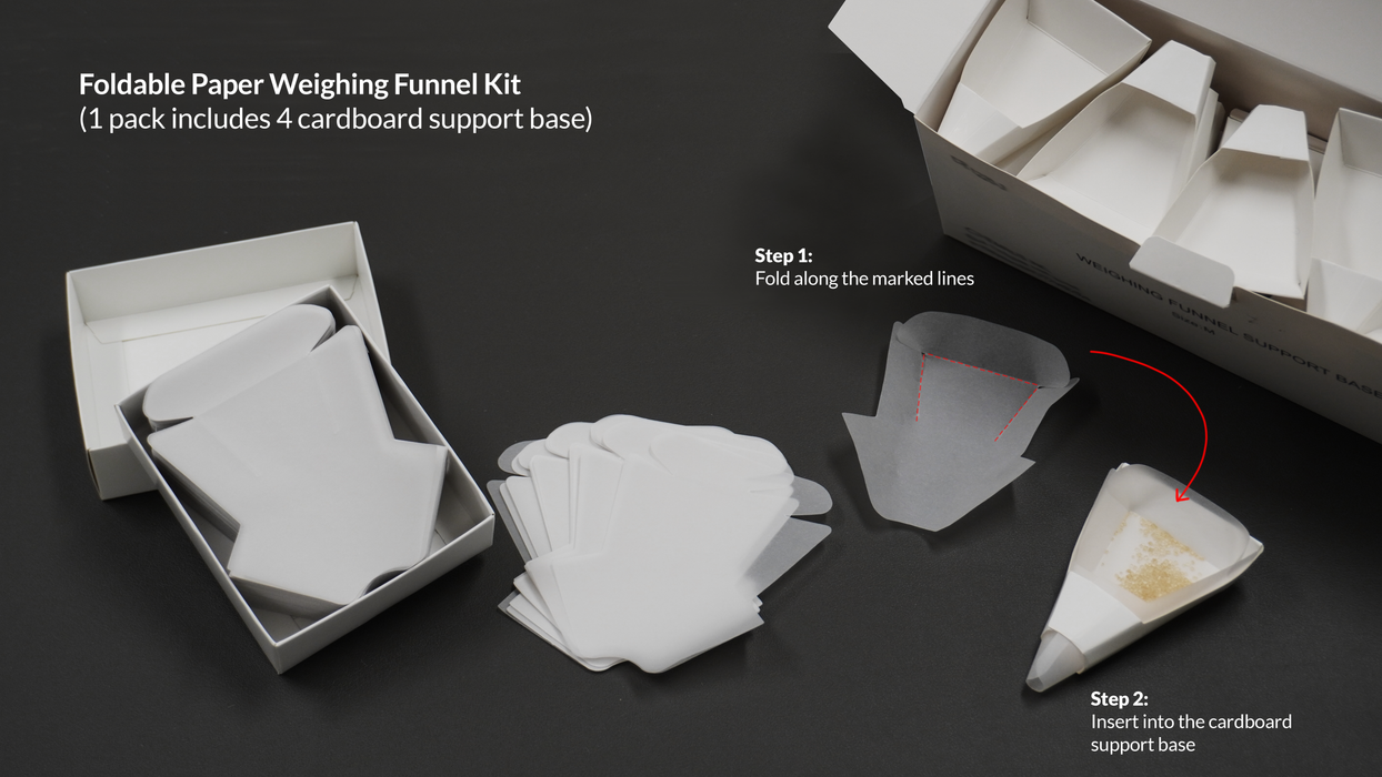 Foldable Paper Weighing Funnel Kit - XL