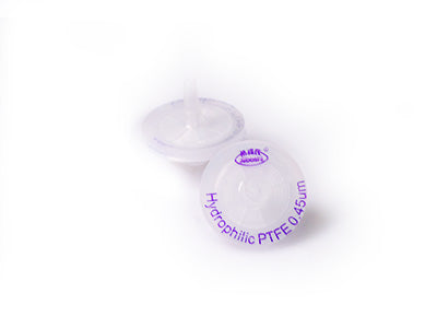 Hydrophilic PTFE Syringe Filters, 25mm, 0.45μm, 100/pk