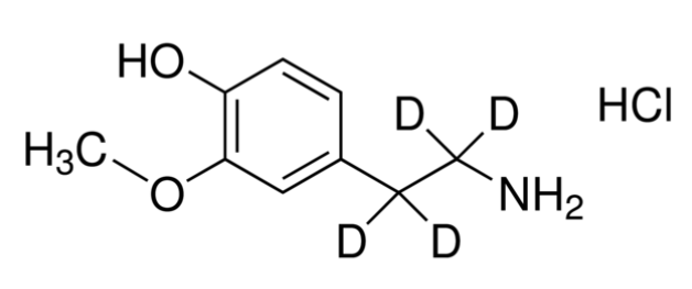 3-Methoxytyramine-d4 hydrochloride Solution in Methanol, 100μg/mL