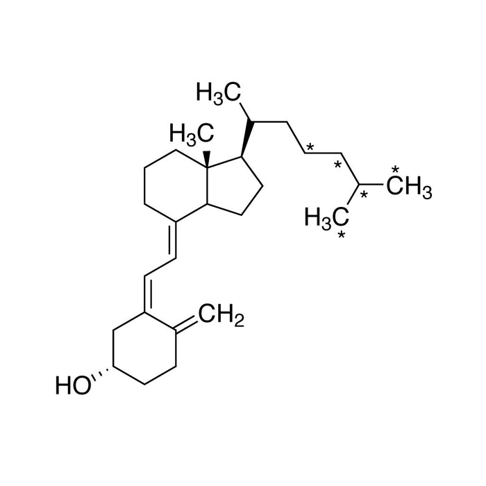 Vitamin D3 (23,24,25,26,27-13C5) Solution in Ethanol, 1mg/mL