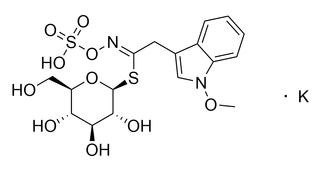 1-Methoxy-3-indolylmethylglucosinolate potassium salt
