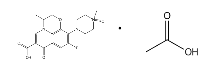 N-Oxide ofloxacin acetic acid salt