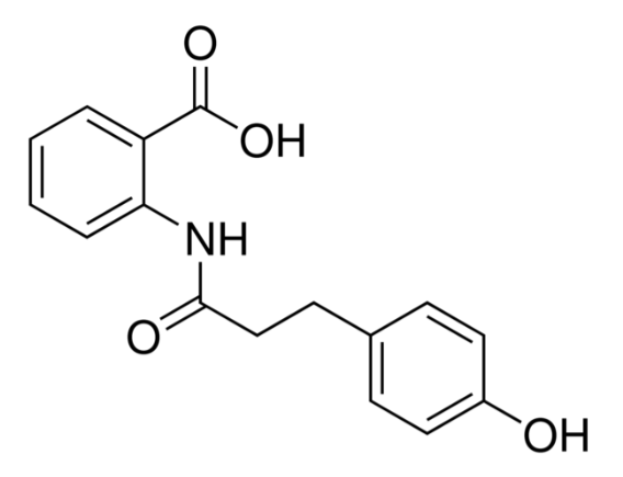 2-(3-(4-Hydroxyphenyl)propanamido)benzoic acid