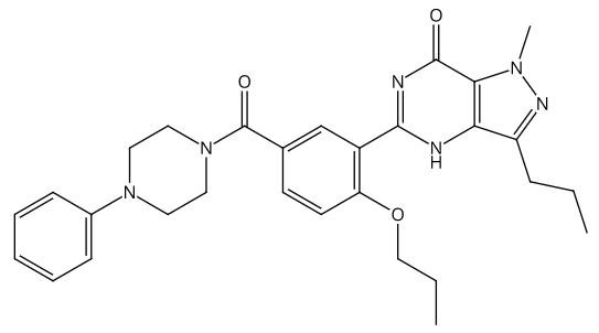 Phenyl 3-desethyl 3-propyl carbodenafil