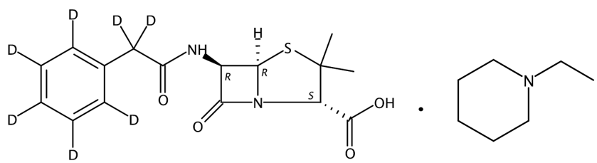 Penicillin G-d7 N-ethylpiperidinium salt