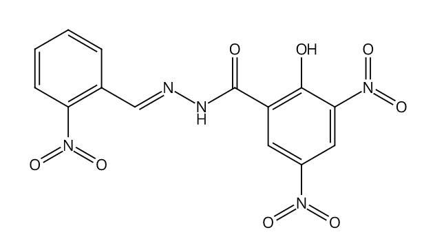 2-Hydroxy-3,5-dinitrobenzoic acid 2-[(2-nitrophenyl)methylene]hydrazide