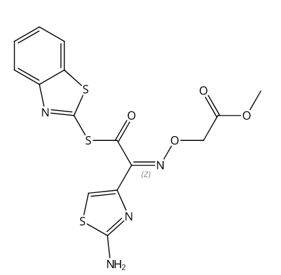 Methyl 2-[[(Z)-[1-(2-amino-4-thiazolyl)-2-(2-benzothiazolylthio)-2-oxoethylidene]amino]oxy]acetate