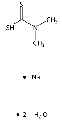 Dimethyldithiocarbamic acid sodium salt dihydrate