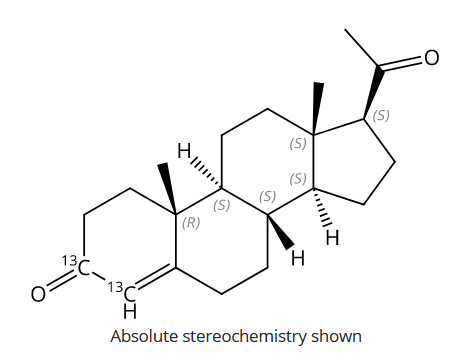 Progesterone-3,4-13C2