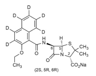 Nafcillin-d6 Sodium Salt