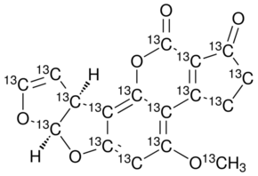 Aflatoxin B1-13C17 Solution in Acetonitrile, 0.5μg/mL