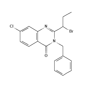 3-Benzyl-2-(1-bromo-propyl)-7-chloro-3H-quinazolin-4-one
