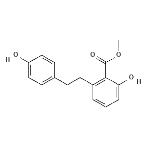 2-Hydroxy-6-[2-(4-hydroxy-phenyl)-ethyl]-benzoic acid methyl esterLunularic Acid Methyl Ester