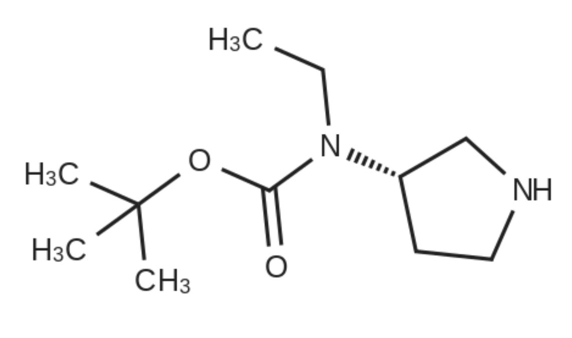 Ethyl-(S)-pyrrolidin-3-yl-carbamic acid tert-butyl ester